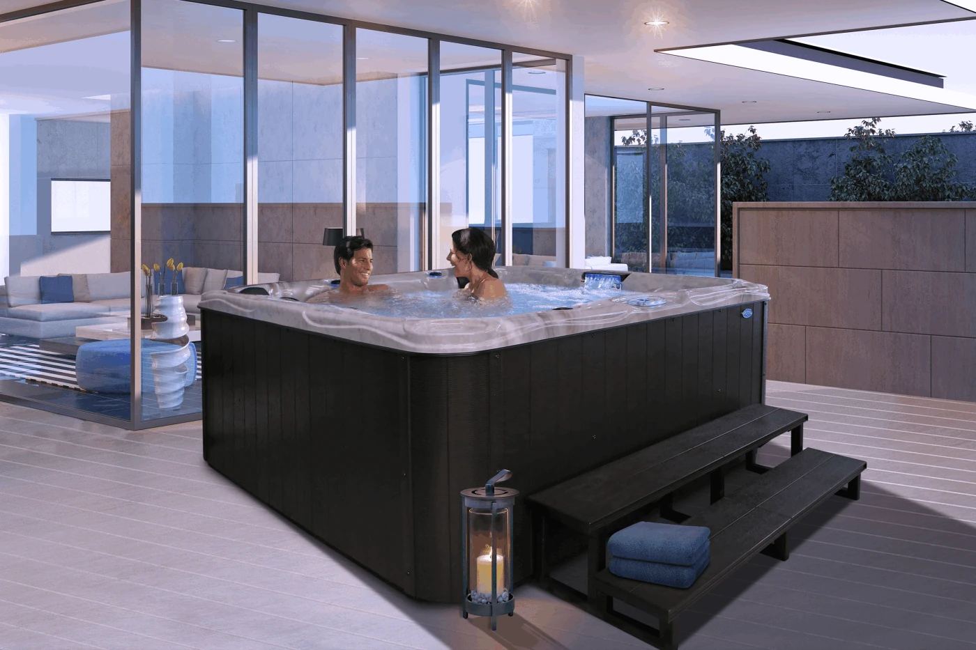 Cal Spas masszázsmedence – gyártói hangulatkép